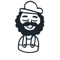 Sketch of Man with Beard - Fully Personalized Icon