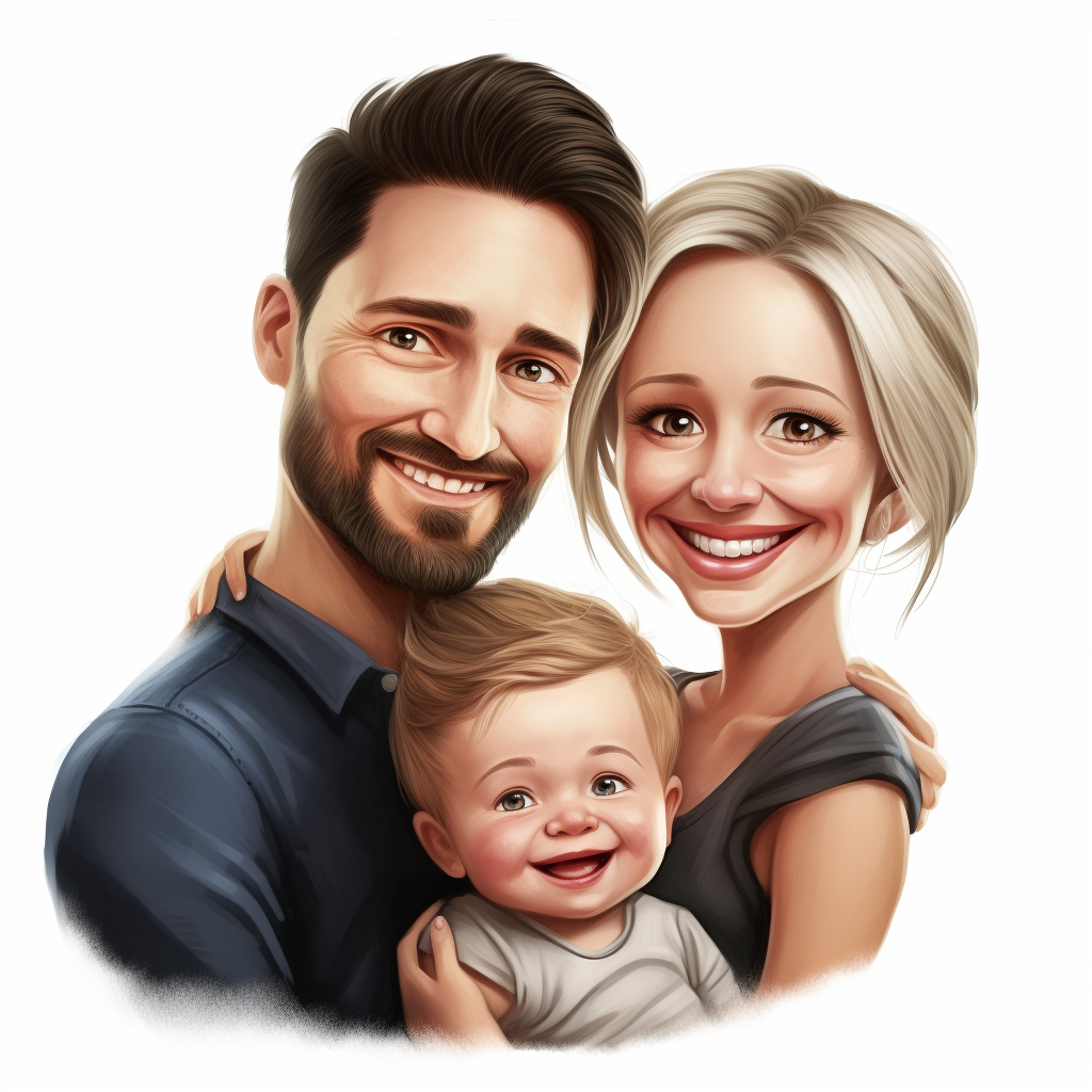 neonsheepai_caricature_style_realistic_family_members_mum_dad_b_9f417b5b-6870-4a28-9fb5-578e39ea7578