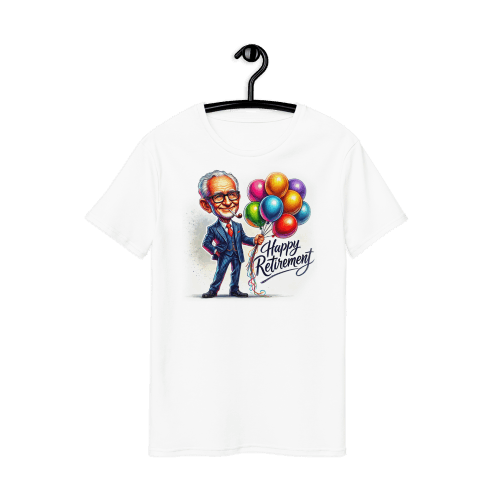 Happy Retirement Caricature T-Shirt